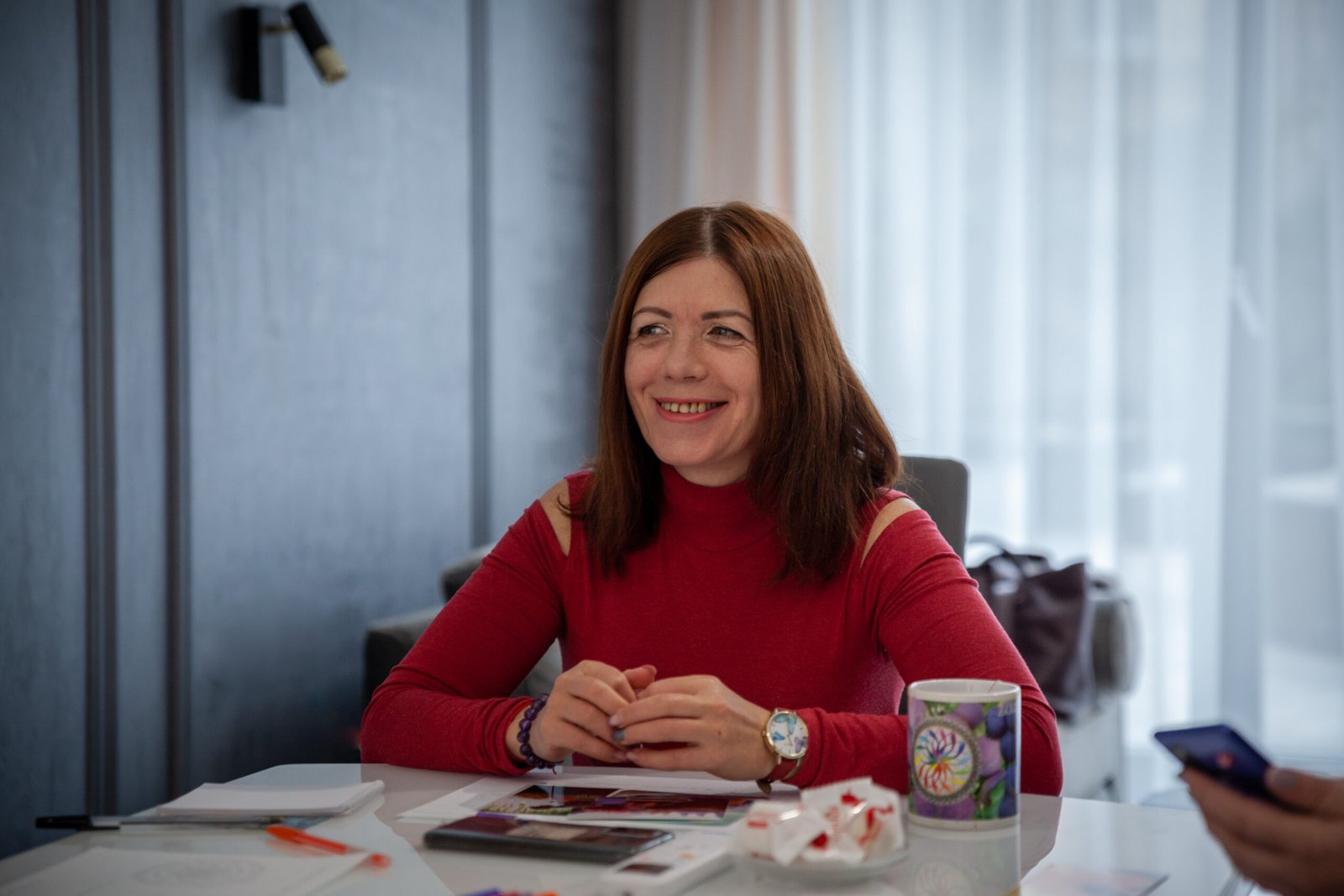 Учасниця відкритої зустрічі